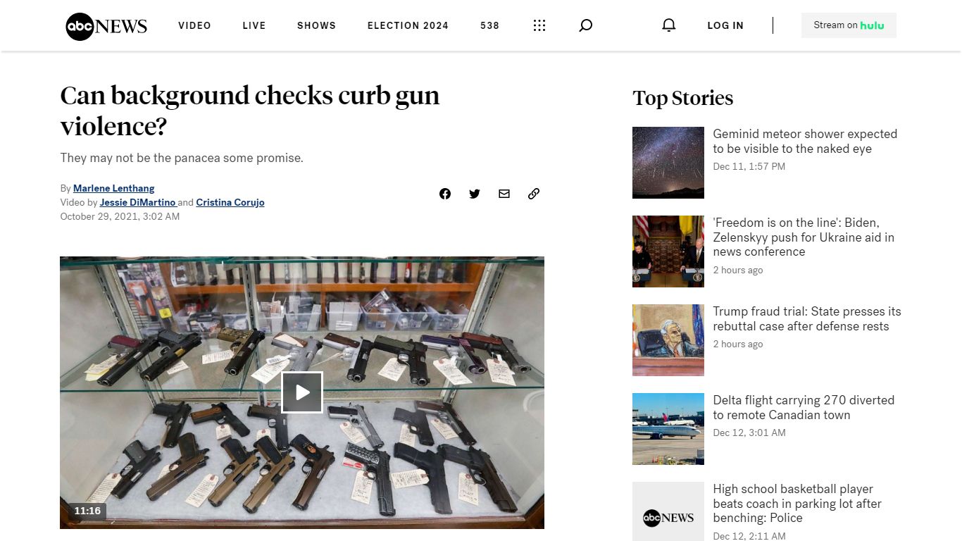 Can background checks curb gun violence? - ABC News